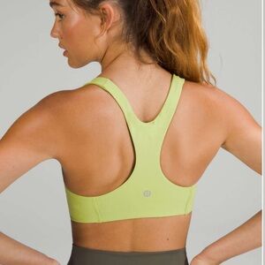 NWT Lululemon Wunder Train Bra in Wasabi Size 12